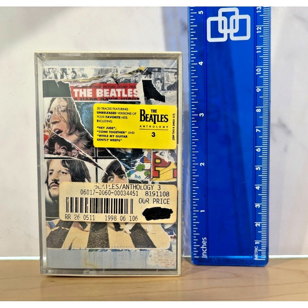 The Beatles Anthology 3 Cassette Tape 1996 Apple Capitol Tested Sealed Case